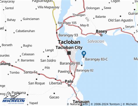 tacloban city google map|MICHELIN Tacloban City map .